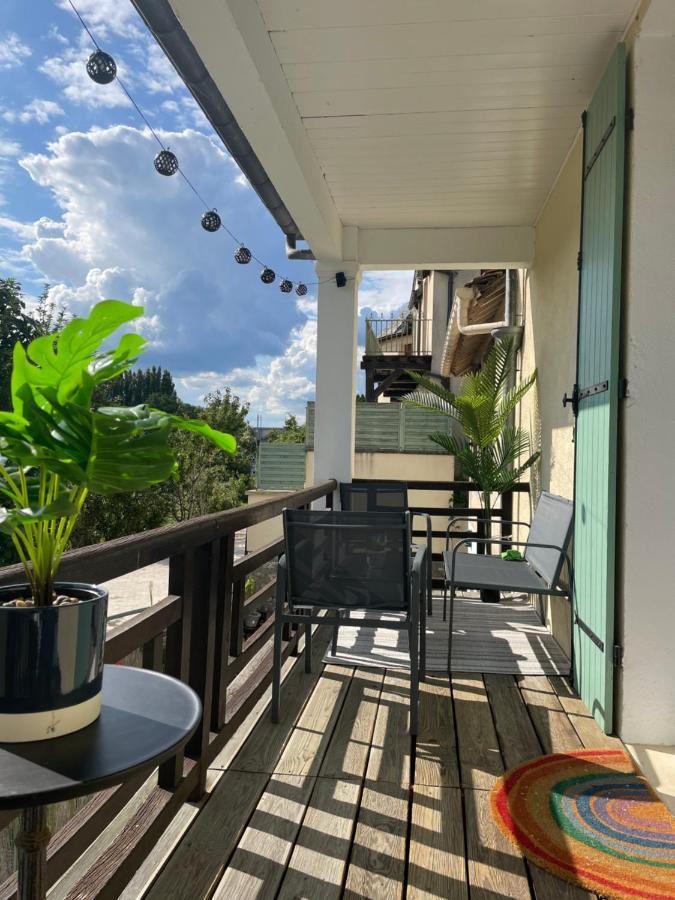 Apartamento T3-Balcon Plein Sud-Acces Direct Au Bord Du Loing Moret-sur-Loing Exterior foto